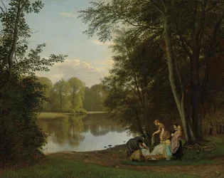 Der Dorfteich in Hellebaek